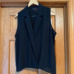 J.Jill Black Sleeveless Blouse